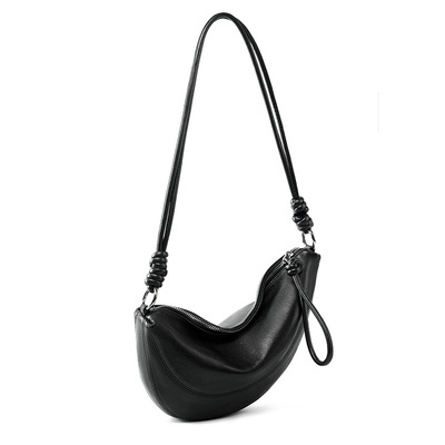 Genuine Leather Women Cross Body Bag Cute Designer Handbags Black