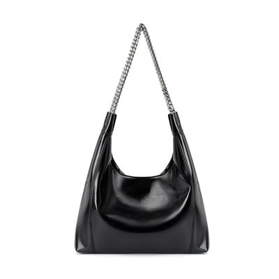 Women Genuine Leather Cute Tote Handbags Crossbody Bag Black