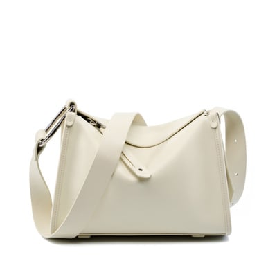 Genuine Soft Leather Shoulder Tote Crossbody Purses Bucket Bags White