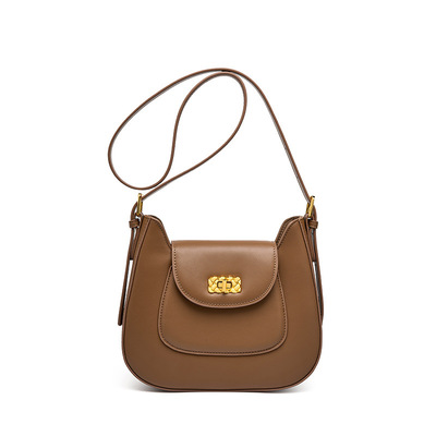 Genuine Leather Fashion Hobo Bags Large Purse and Handbags Brown