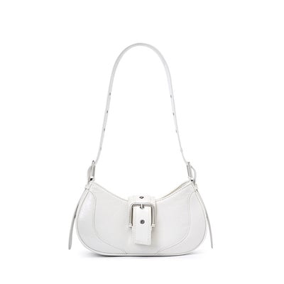 Genuine Leather Hobo Purses and Handbags White