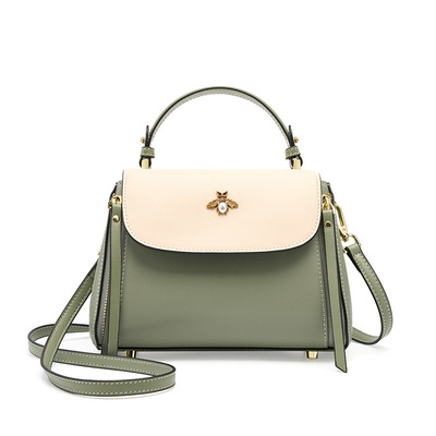 Genuine Leather Women Purses and Handbags Shoulder Tote Bags Top Handle Satchel Multi