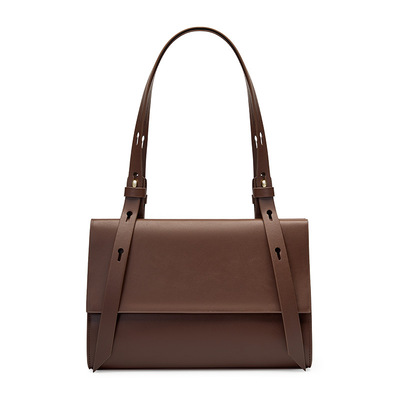 Women Crossbody Bags Genuine Leather Shoulder Handbags Brown