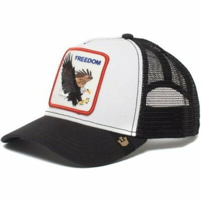 Baseball Cap Adjustable Size FREEDOM White