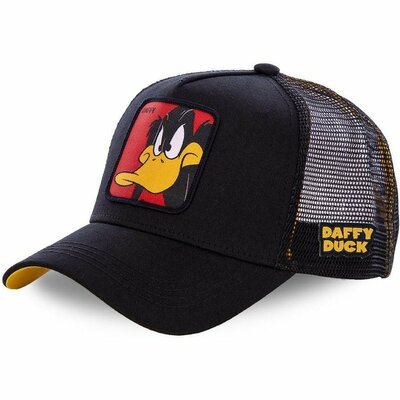 Baseball Cap Adjustable Size Mens and Womans Mesh Caps DAFFY DUNK Black