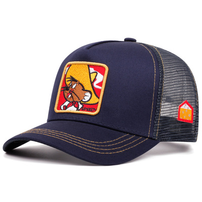 Baseball Cap Adjustable Size Mens and Womans Mesh Caps SPEEDY Blue