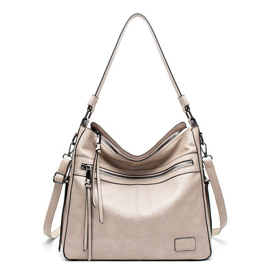 Fashion Women's Zipper Tote Bag White