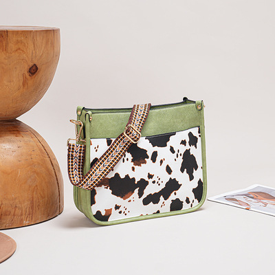 Fashion Women's Leopard Tote Bag Green