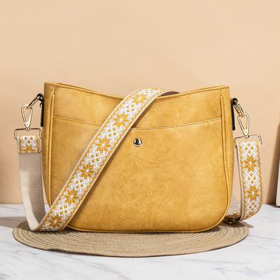 Fashion Women's Bag Vintage Handbag Yellow