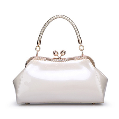 Womens Vegan Leather Handbags Tote Bag Shoulder Bag White