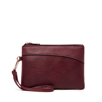 Women Card Holder Phone Organizer Ladies Travel Purse Red