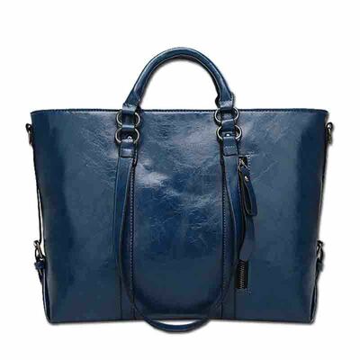 Women's Evening Handbag Satin Shoulder Bag Purse Blue