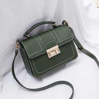 Women's Vintage Leather Tote Shoulder Handbag Green