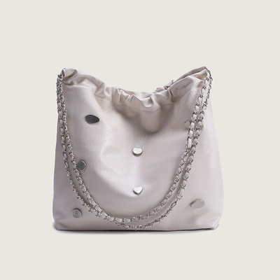 Fashion Tote Bag Shoulder Handbags White