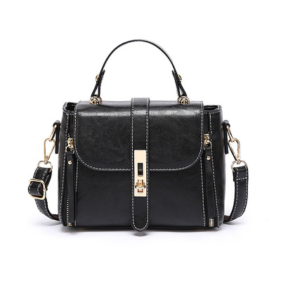 Women Fashion Teenage Girls Crossbody Bag Lightweight Shoulder Bag Black