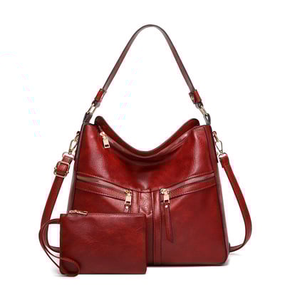 Women Handbags Purse Ladies Boho Shoulder Bag Crossbody Purses Faux Leather Red