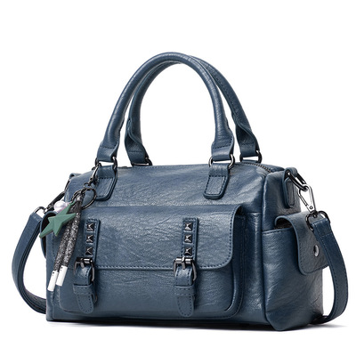 Ladies' Large Capacity Crossbody Bag Shoulder Bag Blue