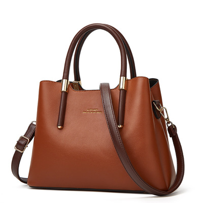 Women Tote Bag Handbags PU Leather Fashion Hobo Shoulder Bags with Adjustable Shoulder Strap Brown
