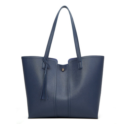 Women Pu Leather Handbag Messenger Shoulder Bag Lady Tote Purse Crossbody Blue