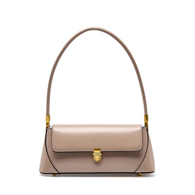 Genuine Leather Women Tote Bag Handbags Pink