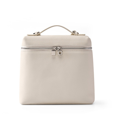 Genuine Leather Women Piana Backpack White