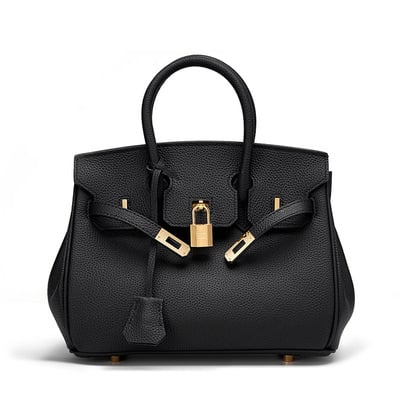 Women Genuine Leather Shoulder Bags Black
