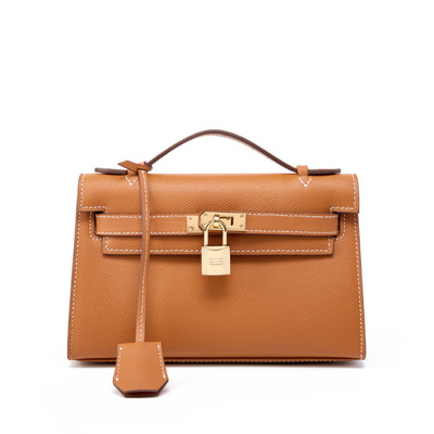 Genuine Leather Womens Handbags Top-handle Totes Satchel Shoulder Bag Brown