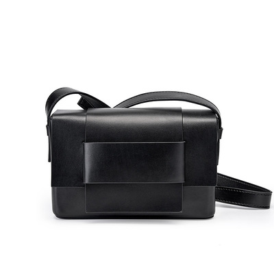 Women Genuine Leather Crossbody Bags Small Handbags Black
