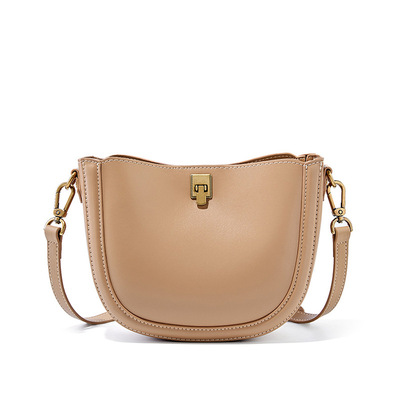 Women Togo Cowhide Handbags Tote Shoulder Bag Bronze