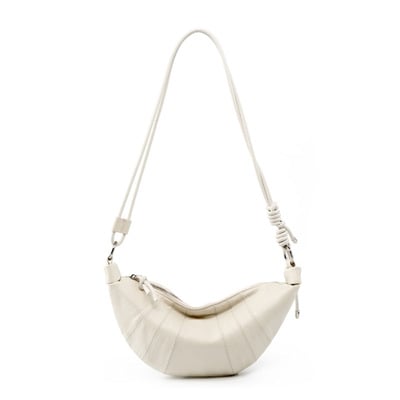 Genuine Leather Women Shoulder Crossbody Bag White