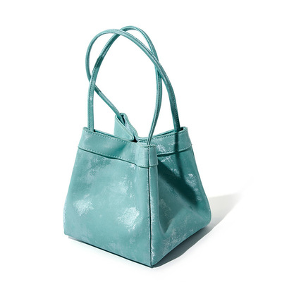 Genuine Leather Fashion Women's Handbag Messenger Bag Green