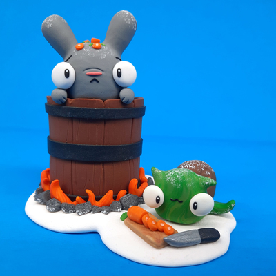 Bunny Stew Miniature Original Sculpt