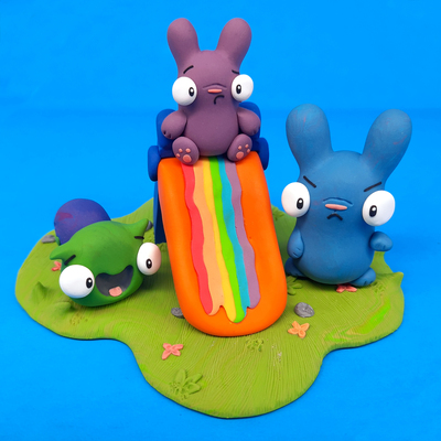 Rainbow Rider Miniature Original Sculpt