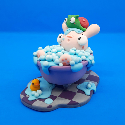 Bubble Bath Buddies Miniature Original Sculpt