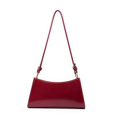 Women Genuine Leather Tote Handbags Crossbody Bags Red