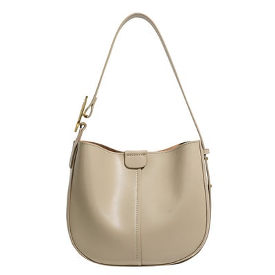 Womens Hobo Genuine Leather Shoulder Bag Top-handle Handbag Ladies Purses White