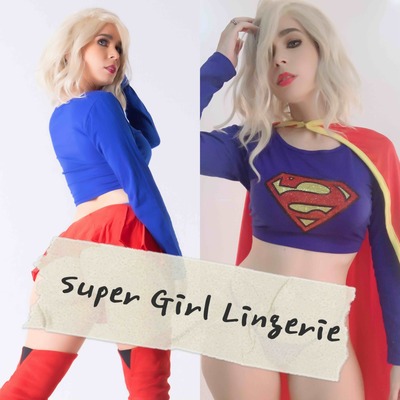 Super Girl Lingerie Concept Digital Set