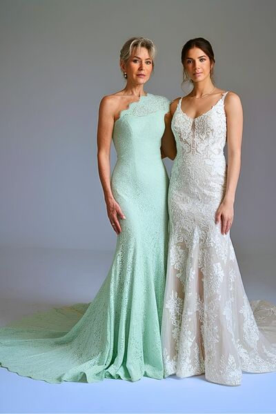 Simple Mint Green Sheath One Shoulder Mother of the Bride/Groom Dress Evening Formal Prom Dress