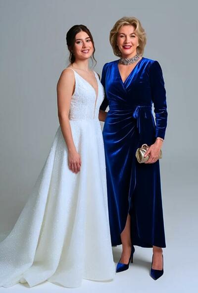 Elegant Royal Blue Sheath Mother of the Bride/Groom Dress Evening Formal Prom Dress