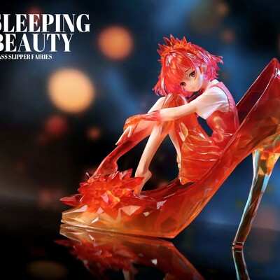 Bishoujo arttoy by weartdoing "sleeping beauty-glass slipper fairies-red"  - Thumbnail 4