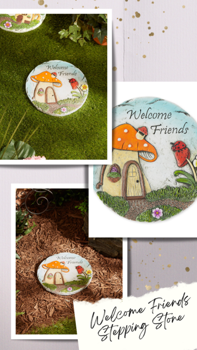 Welcome Friends Stepping Stone