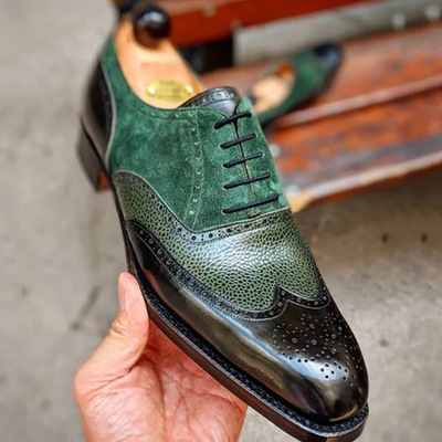 Oxford shoes retro business professional men's shoes - Thumbnail 1