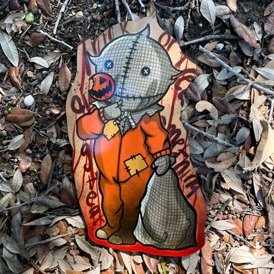 Sam Trick R Treat KEWPIE Woodcut (All Sizes)