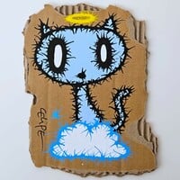 😈😇 Diptych Darwings by Celipe Perrolco "Blue Angel and Pink Demon pets" - Thumbnail 1