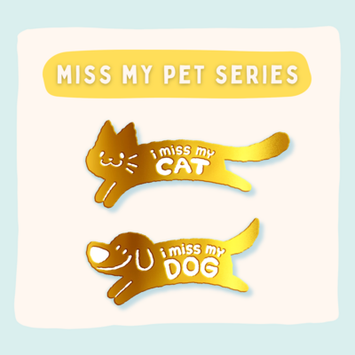 "Miss my Pet" Enamel Pins