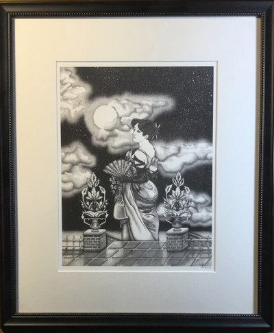 "Bijin" limited edition framed print