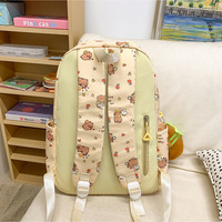 Cute Capybara School Backpack With Plush Pendant and Purse - Thumbnail 5