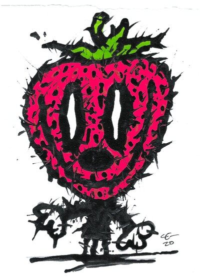 đąDrawing by Celipe Perroloco "Sweet strawberry"