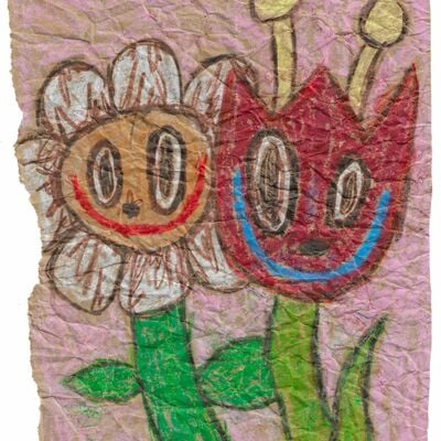 š·drawing by celipe perroloco "two flower"  - Thumbnail 5