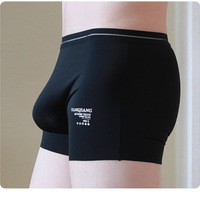 3PK Black Men's sexy underwear lingerie translucent quick-dry pouch boxer briefs 3058PJ - Thumbnail 2